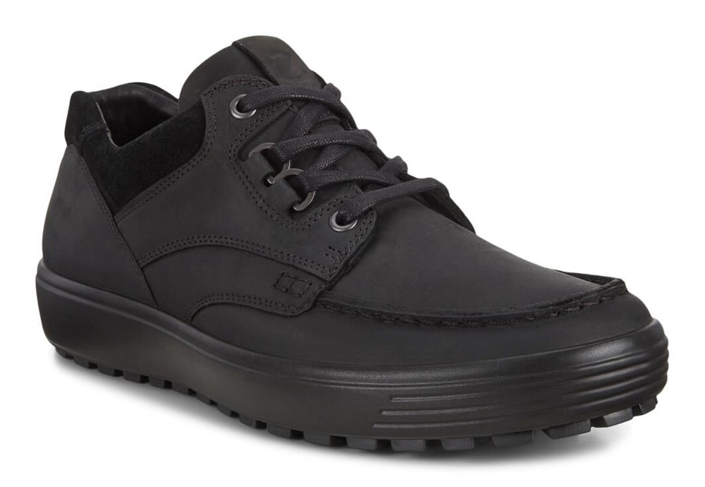 ECCO Mens Sneakers Black - Soft 7 Tred - ZYS-049615